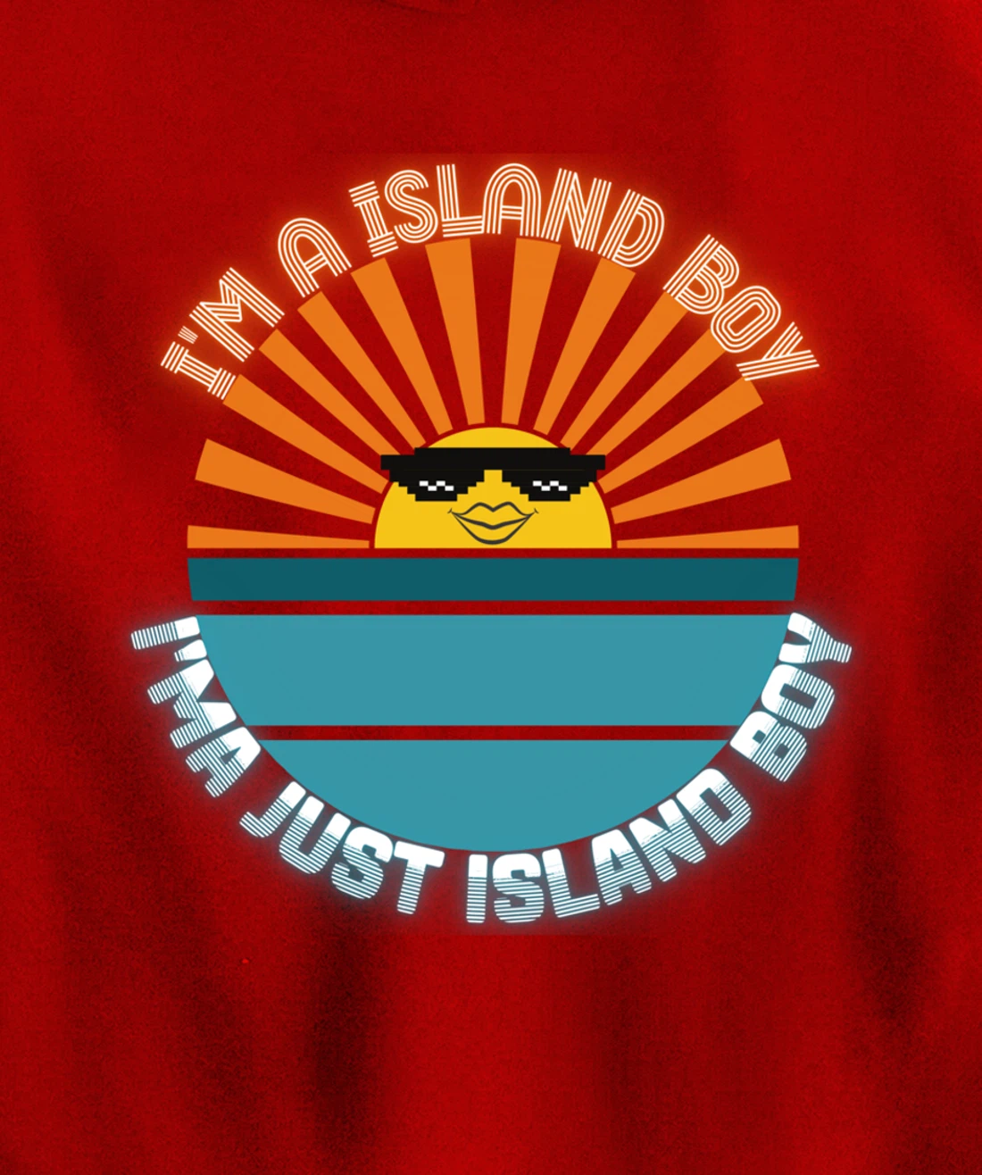 I'm An Island Boy Just Island Boi Caribbean Funny 2021 Meme Pullover Hoodie