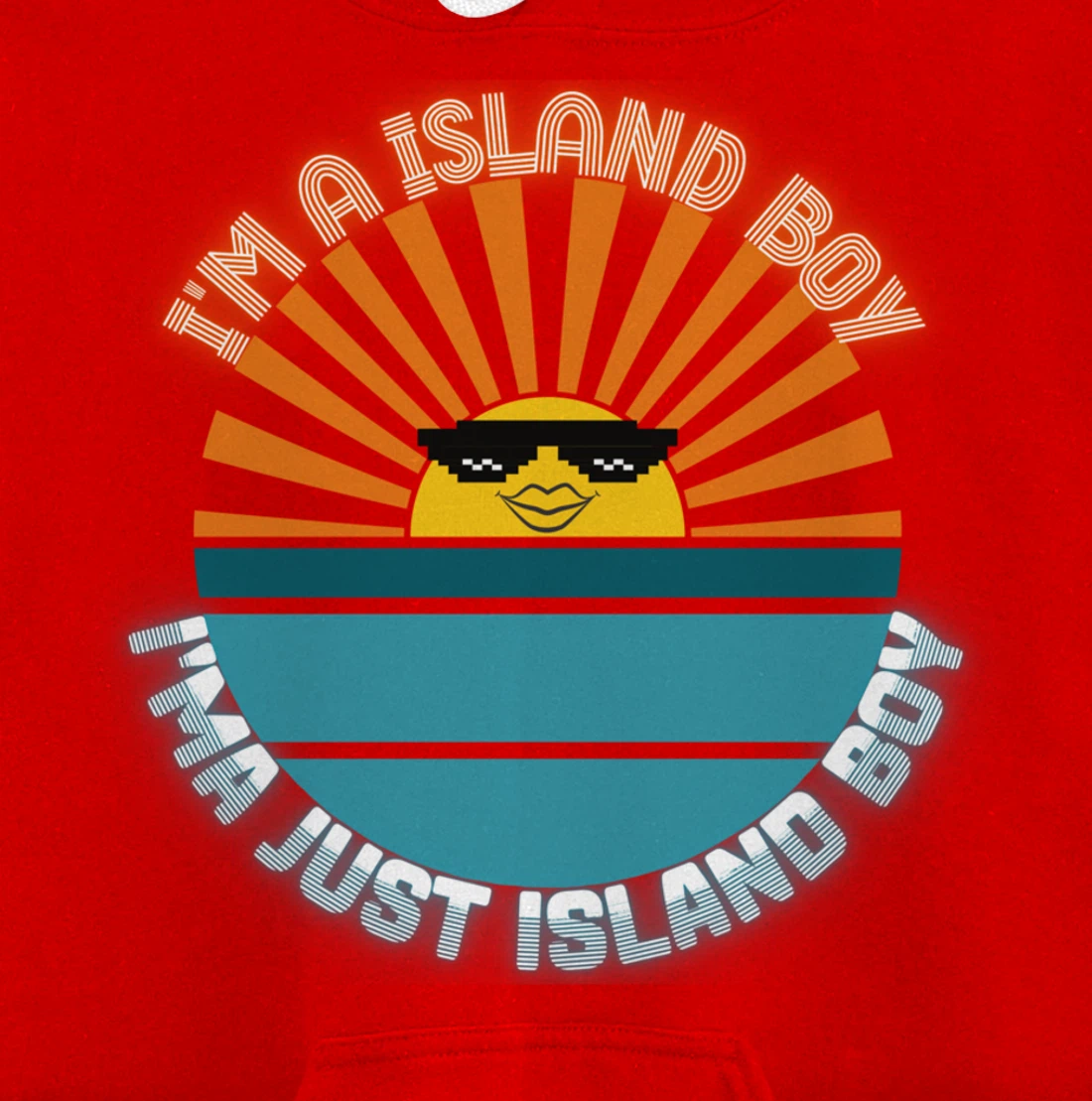 I'm An Island Boy Just Island Boi Caribbean Funny 2021 Meme Pullover Hoodie