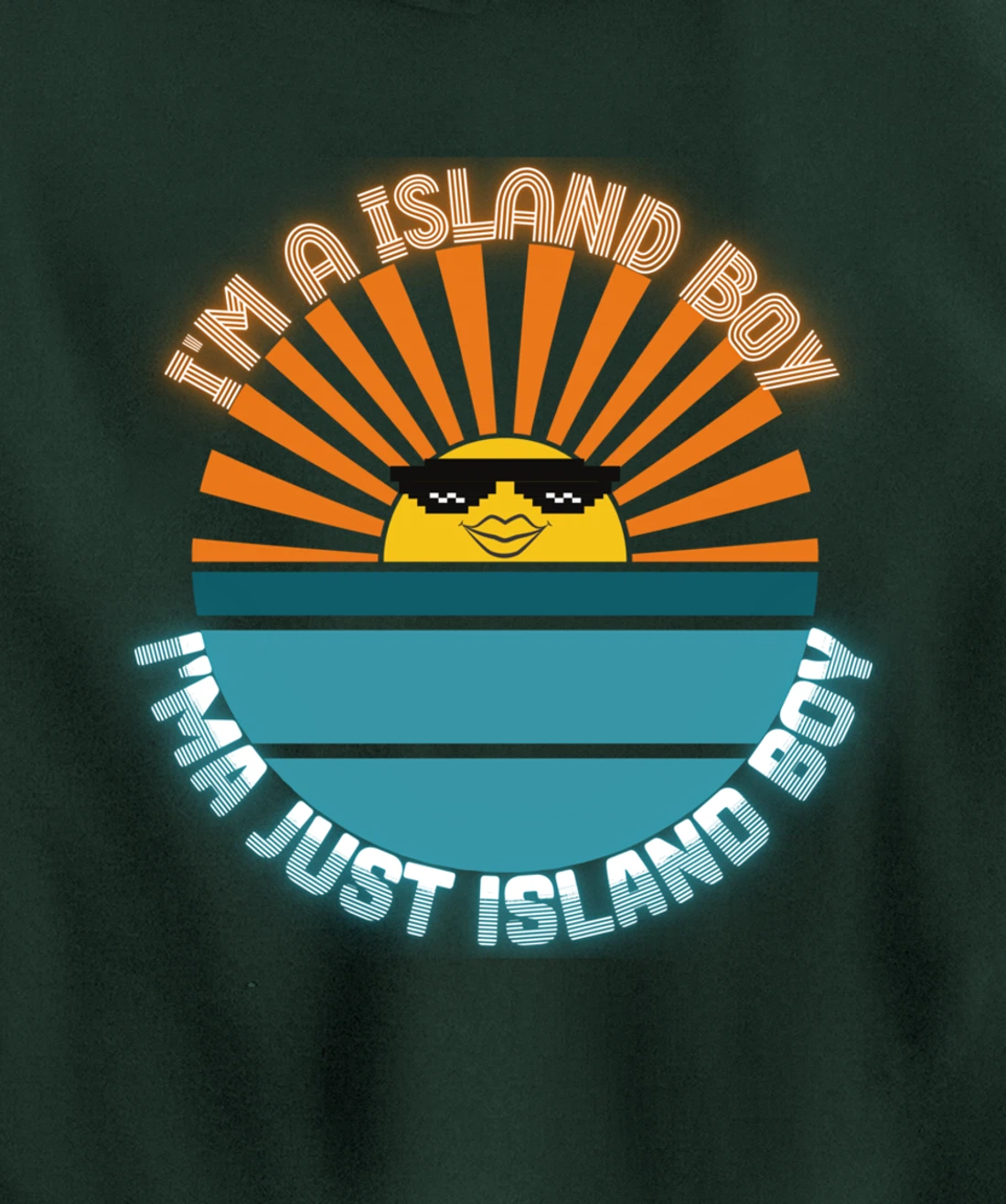 I'm An Island Boy Just Island Boi Caribbean Funny 2021 Meme Pullover Hoodie