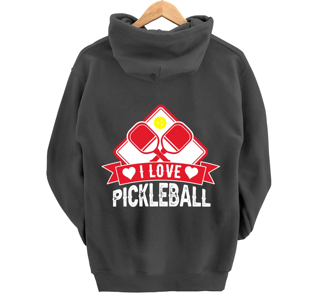 Funny Pickleball Sport Lover Paddleball Dinking Player Pullover Hoodie