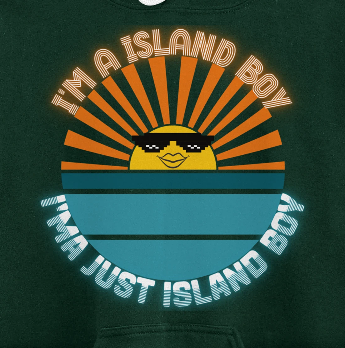 I'm An Island Boy Just Island Boi Caribbean Funny 2021 Meme Pullover Hoodie