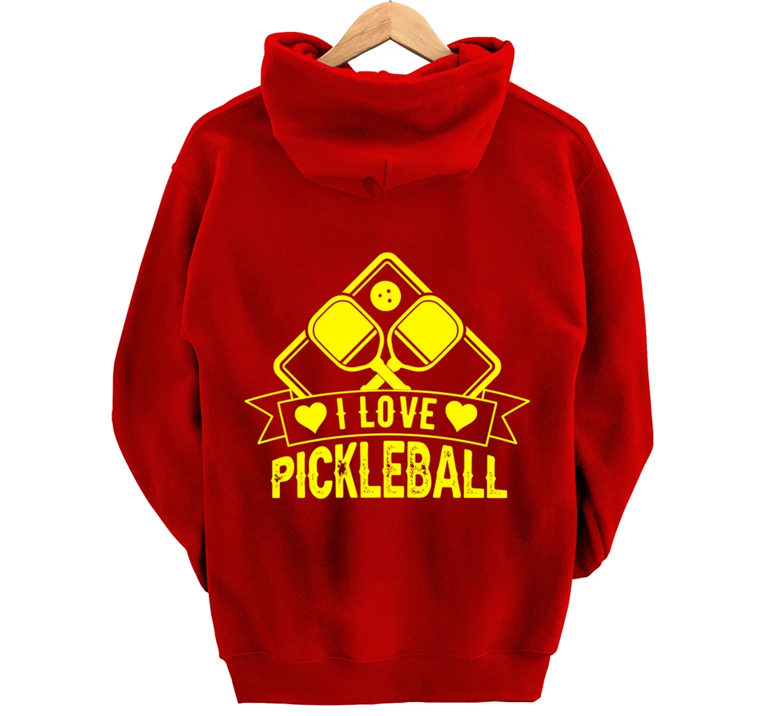 Funny Pickleball Sport Lover Paddleball Dinking Player Pullover Hoodie