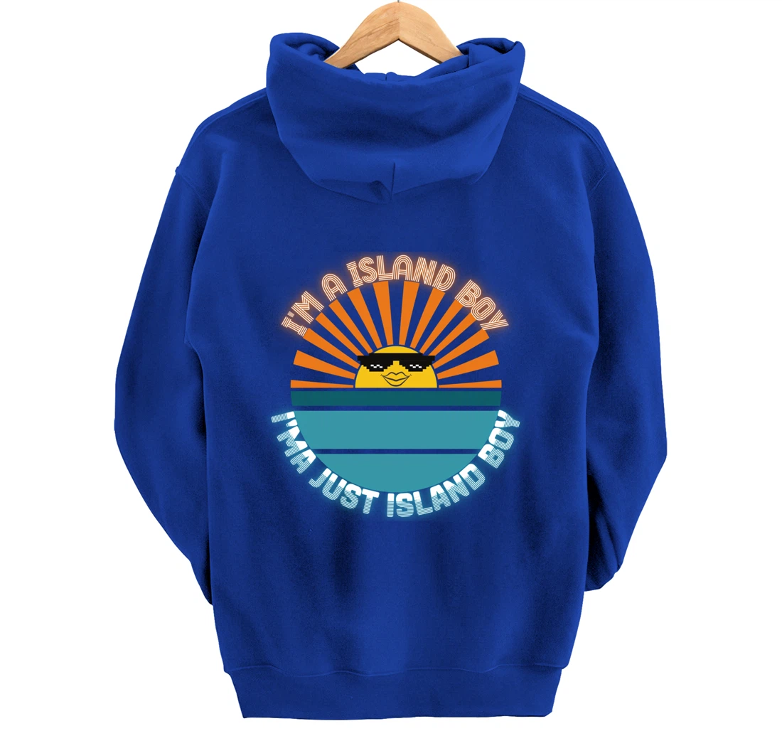 I'm An Island Boy Just Island Boi Caribbean Funny 2021 Meme Pullover Hoodie