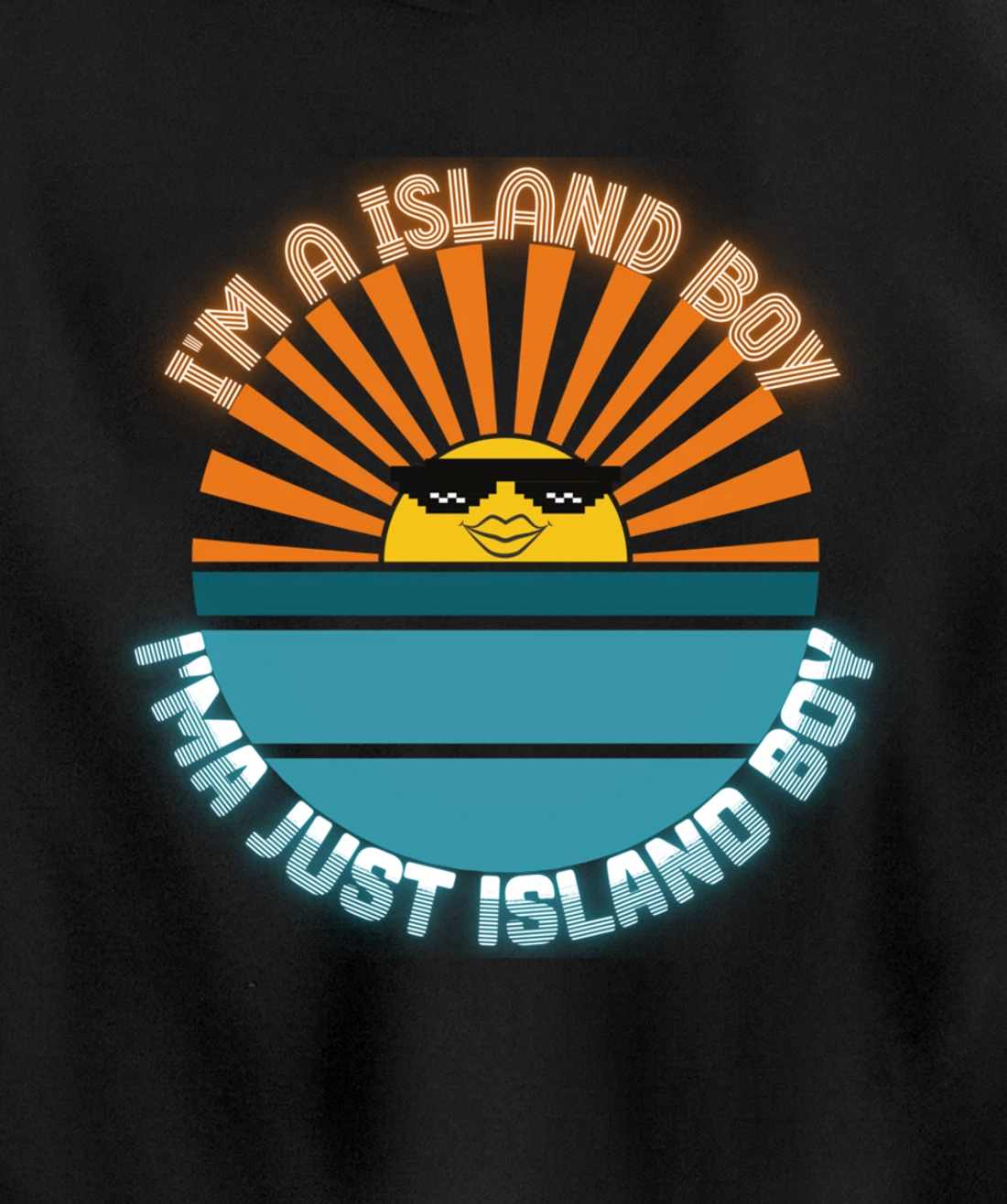 I'm An Island Boy Just Island Boi Caribbean Funny 2021 Meme Pullover Hoodie