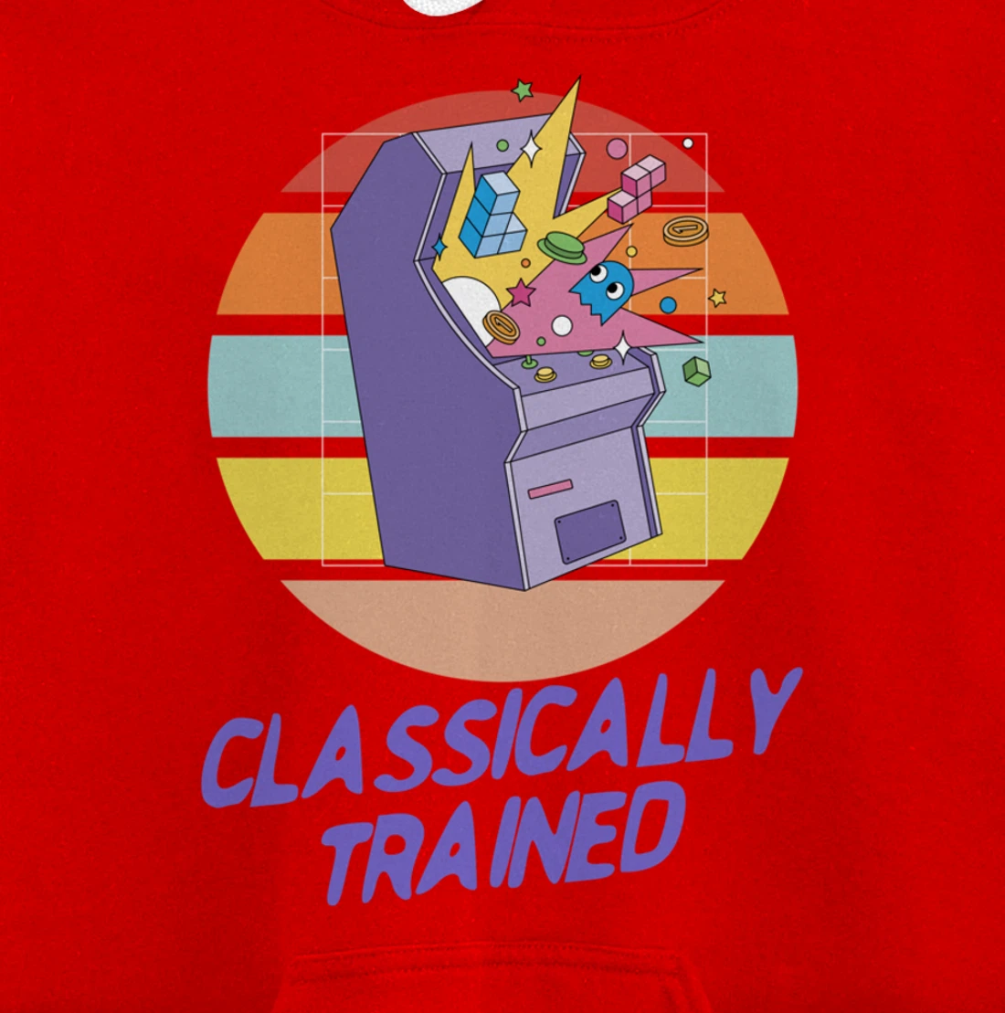 Classically Trained - Retro Vintage Gaming Gamer Pullover Hoodie