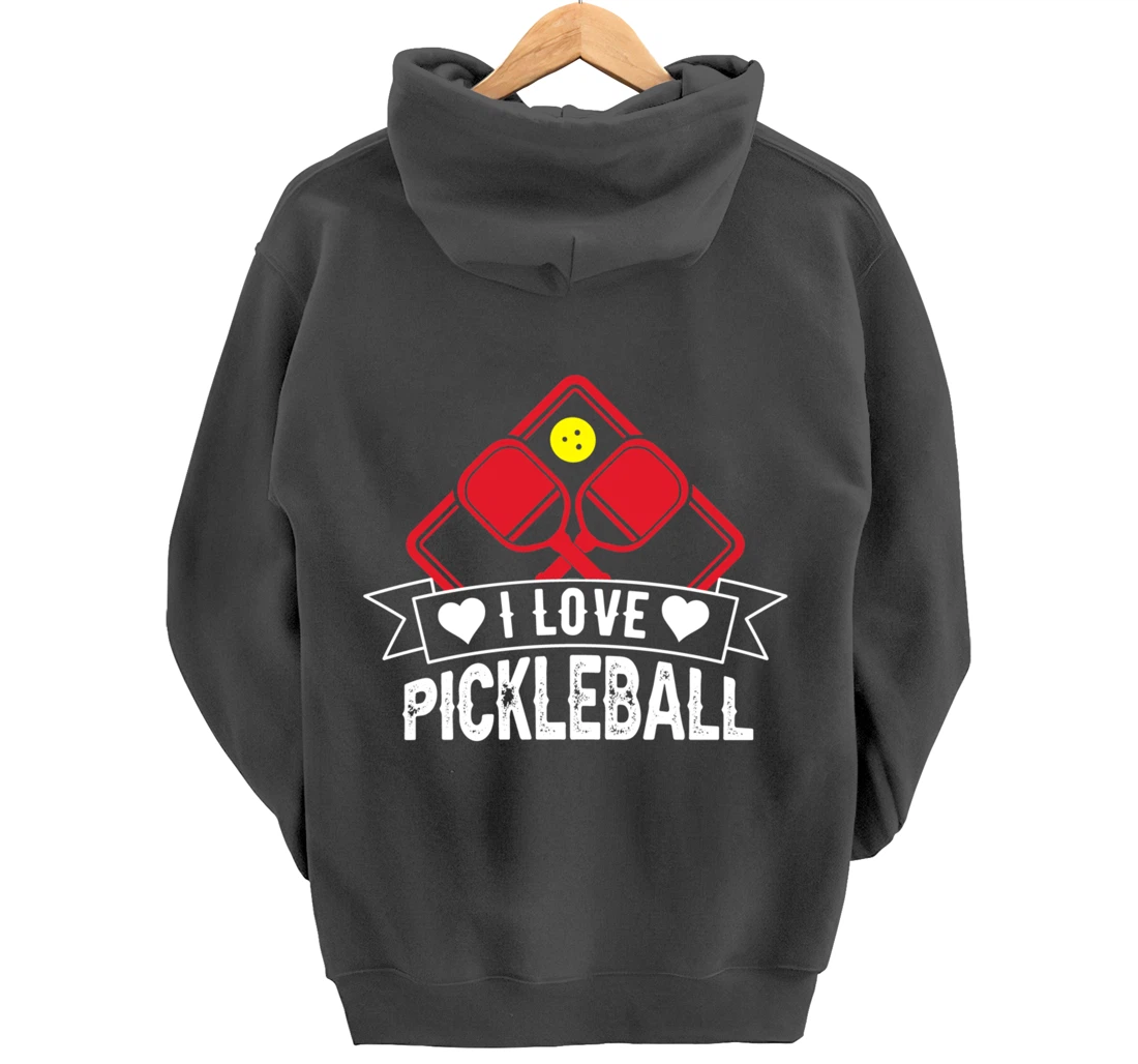 Funny Pickleball Sport Lover Paddleball Dinking Player Pullover Hoodie