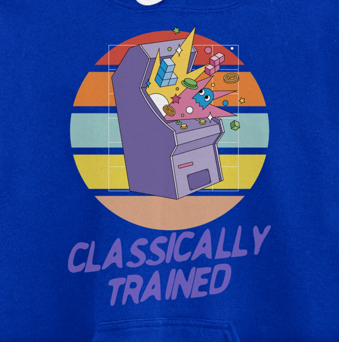 Classically Trained - Retro Vintage Gaming Gamer Pullover Hoodie
