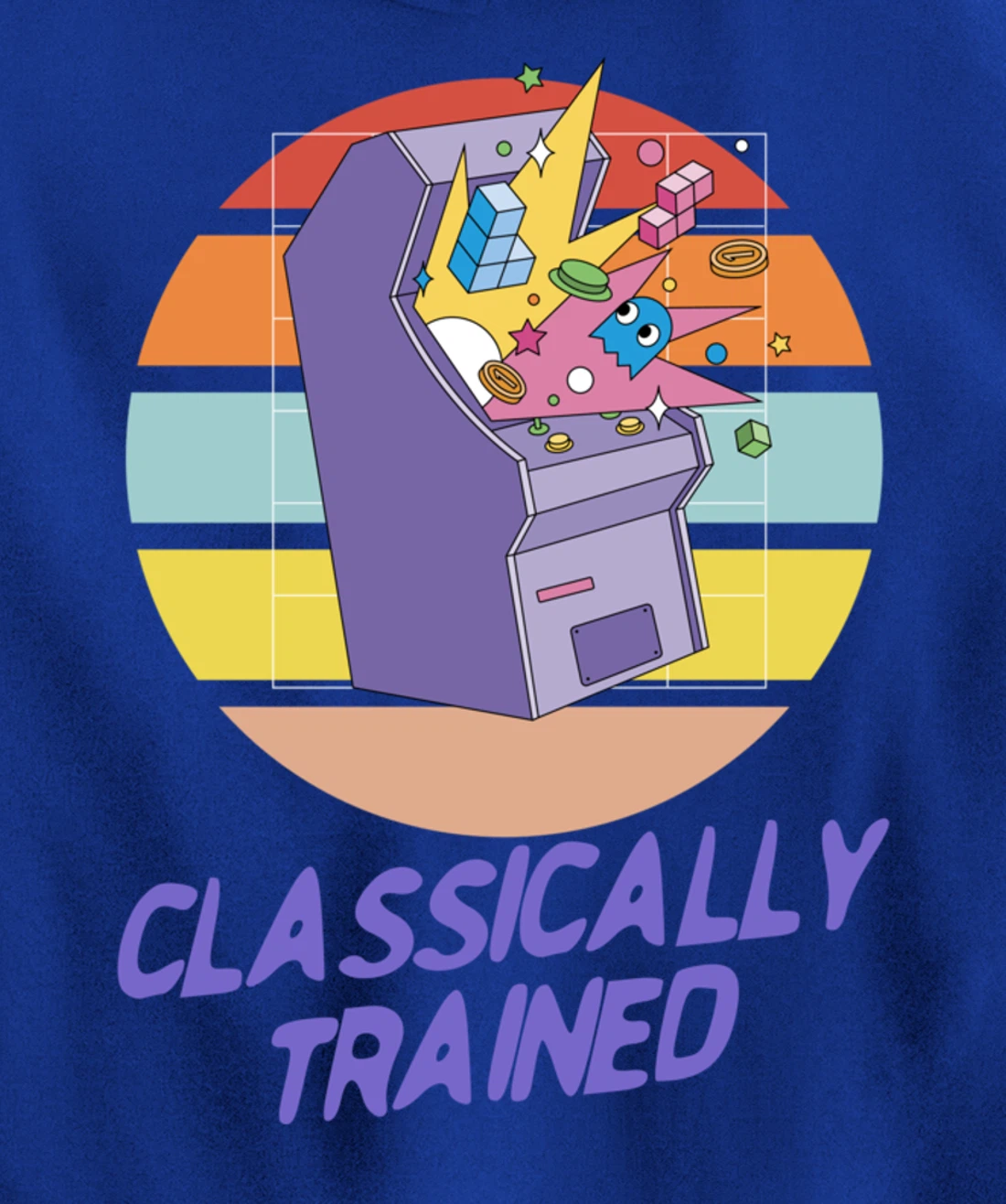 Classically Trained - Retro Vintage Gaming Gamer Pullover Hoodie