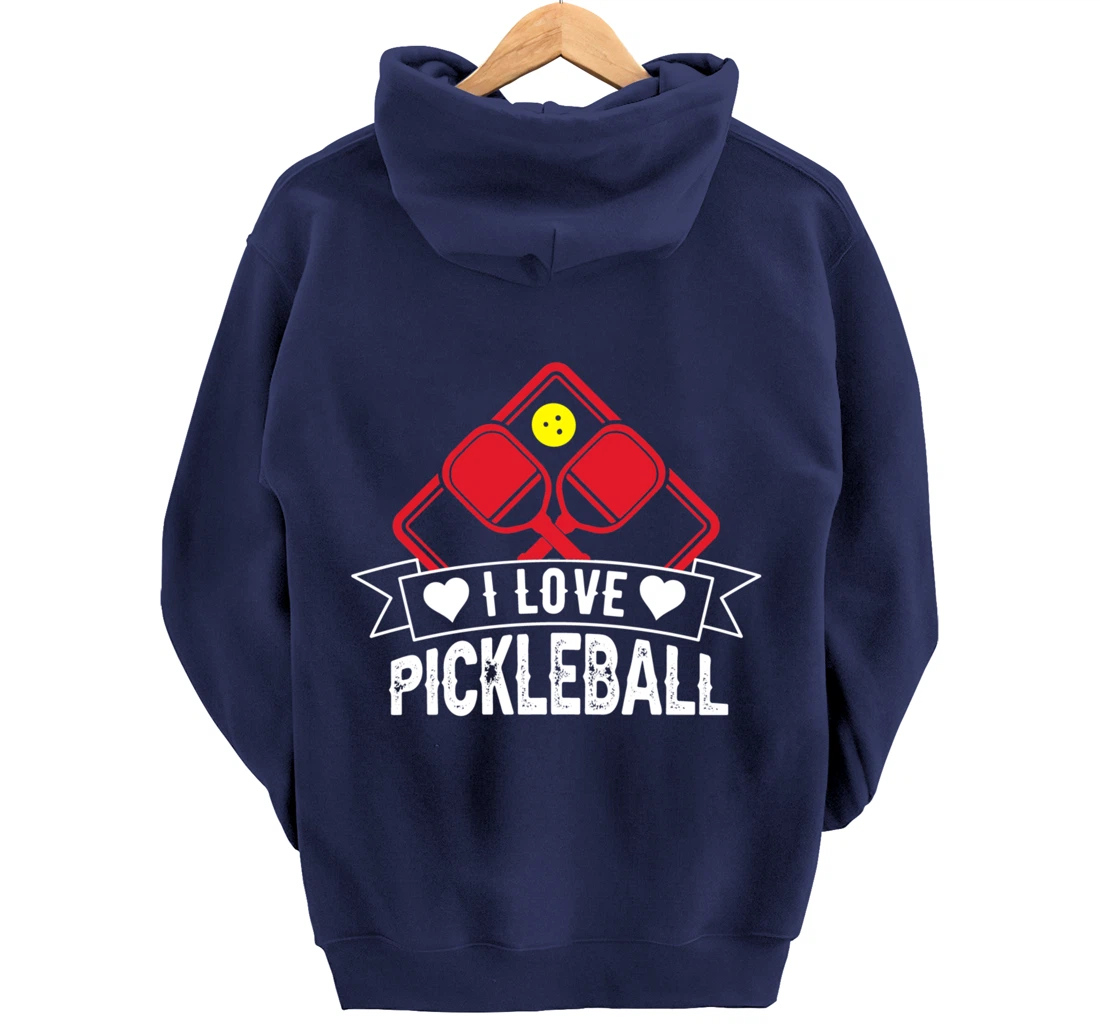 Funny Pickleball Sport Lover Paddleball Dinking Player Pullover Hoodie