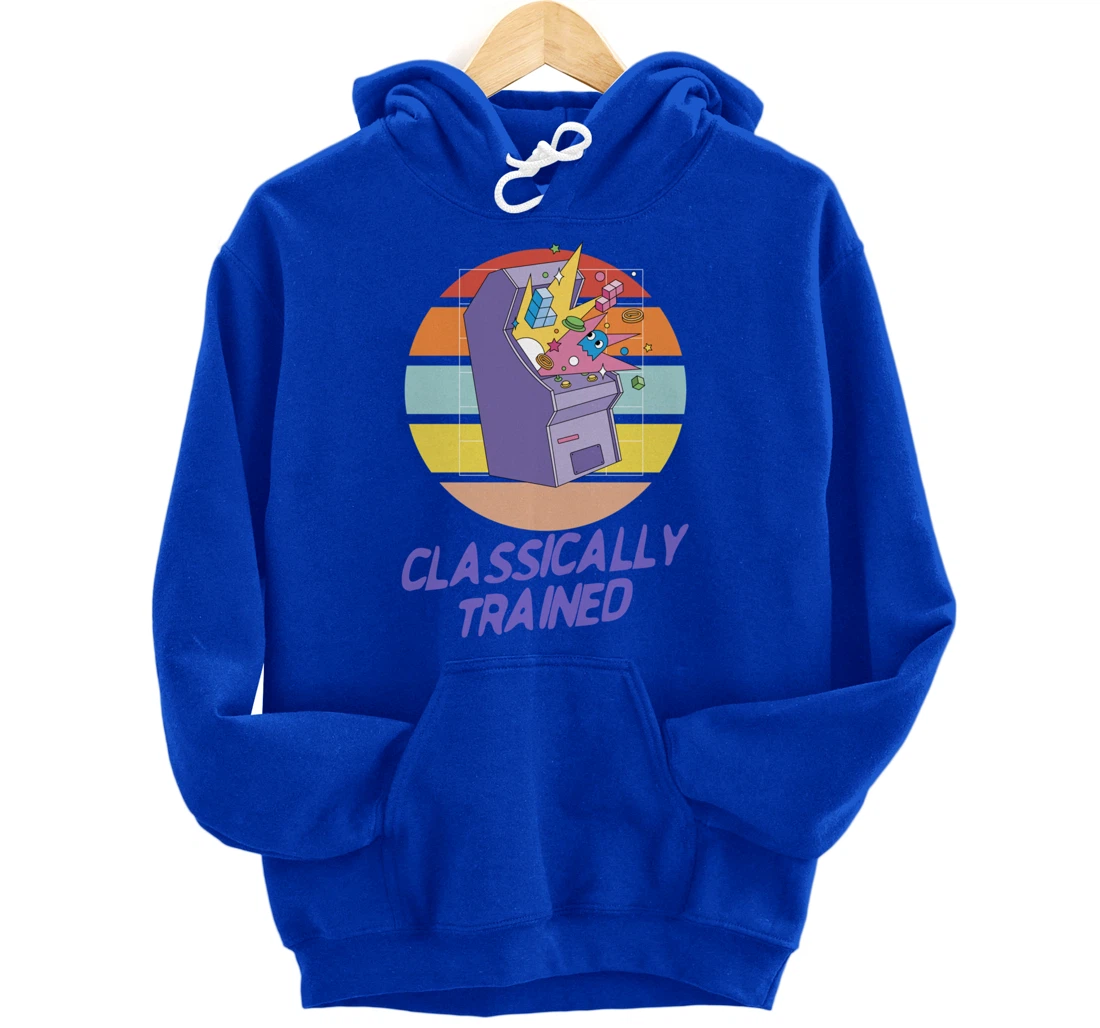 Classically Trained - Retro Vintage Gaming Gamer Pullover Hoodie