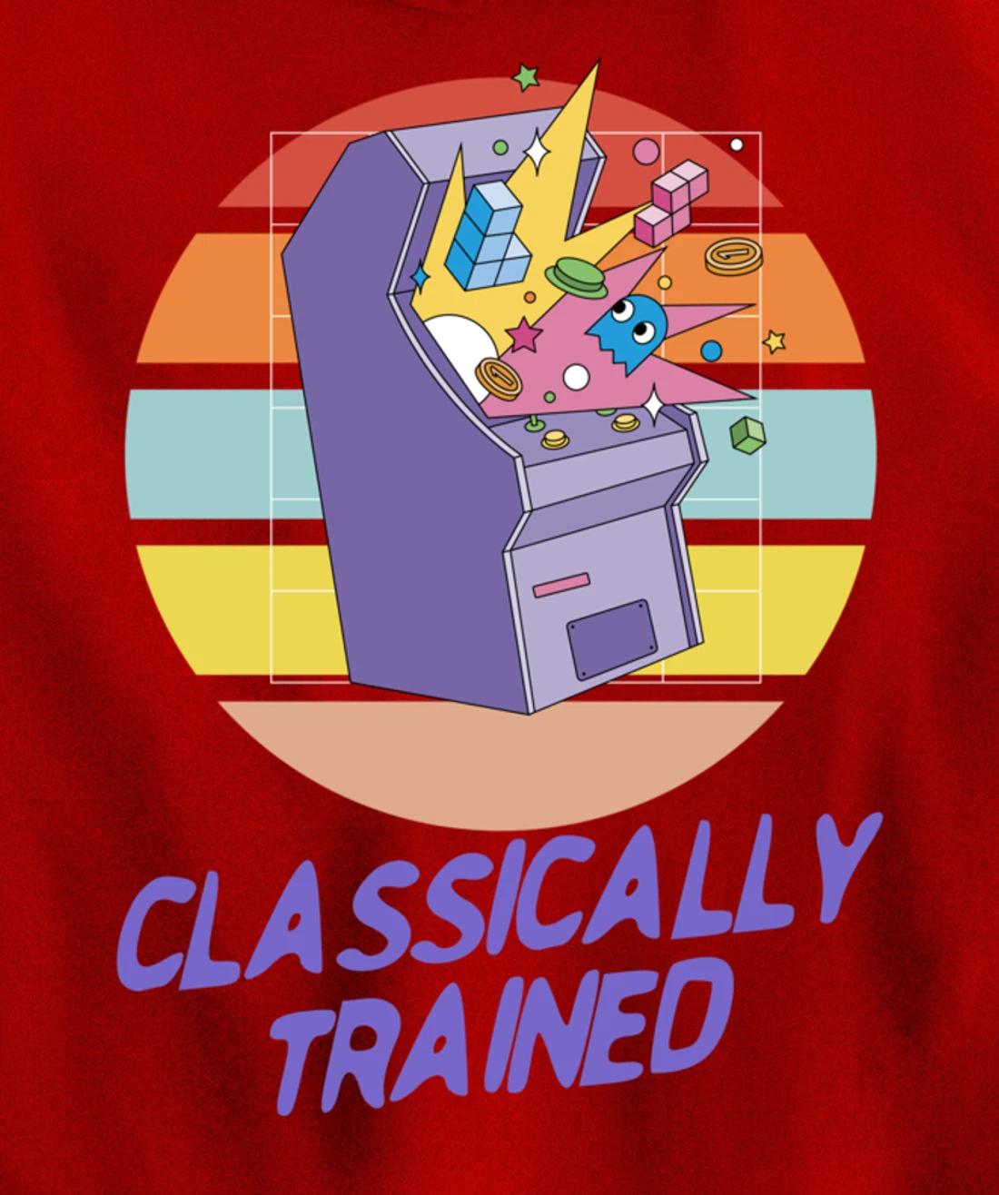 Classically Trained - Retro Vintage Gaming Gamer Pullover Hoodie