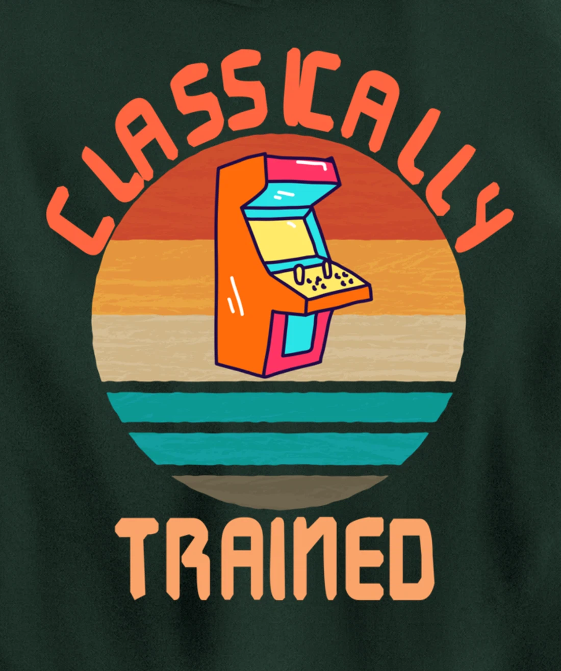 Classically Trained - Retro Vintage Gaming Gamer Pullover Hoodie