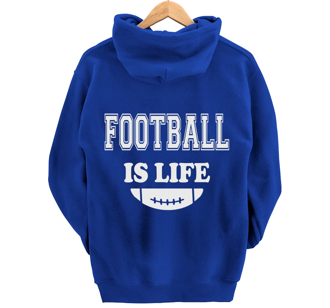 Football Is Life Funny Players Lovers Good Crusher Fan Game Pullover Hoodie