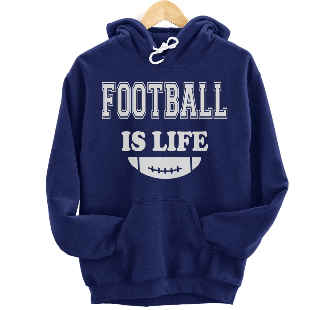 Football Is Life Funny Players Lovers Good Crusher Fan Game Pullover Hoodie