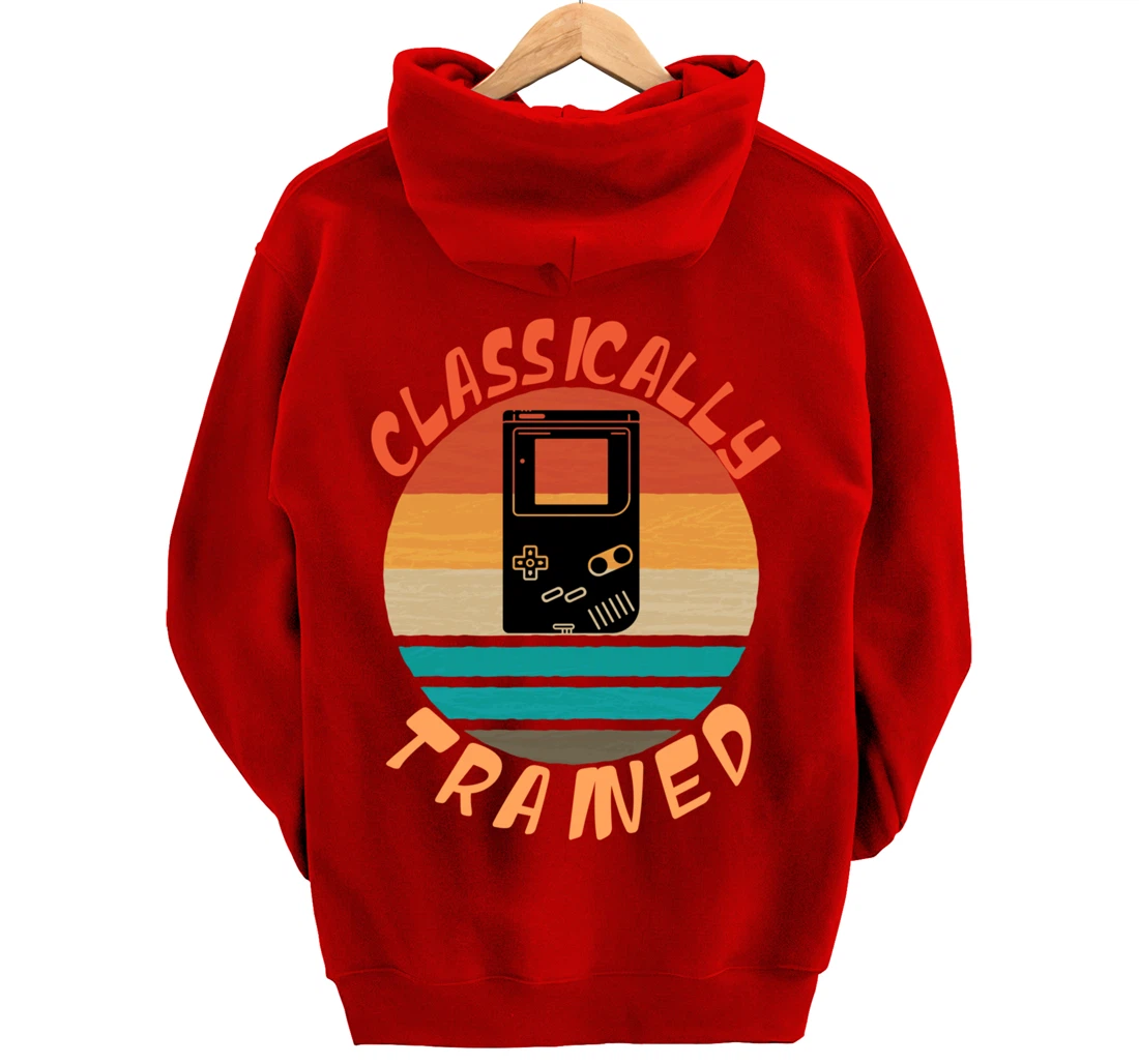 Classically Trained - Retro Vintage Gaming Gamer Pullover Hoodie