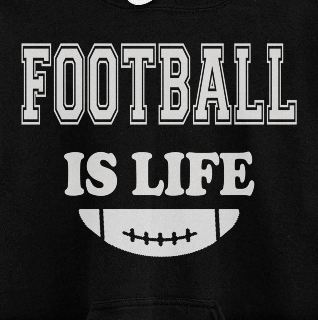 Football Is Life Funny Players Lovers Good Crusher Fan Game Pullover Hoodie