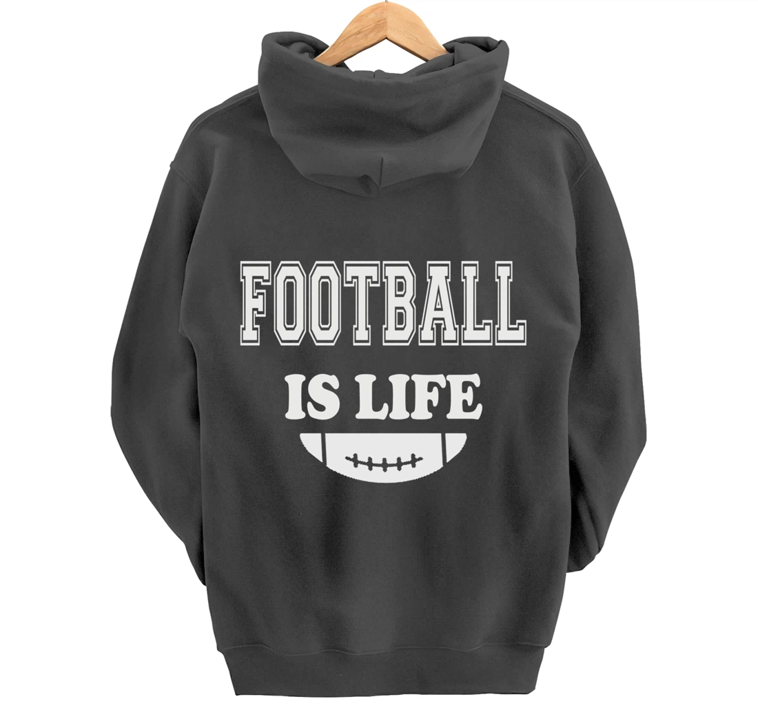 Football Is Life Funny Players Lovers Good Crusher Fan Game Pullover Hoodie