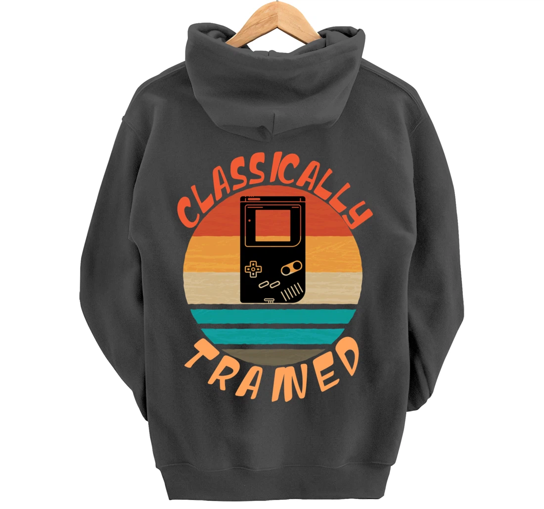 Classically Trained - Retro Vintage Gaming Gamer Pullover Hoodie