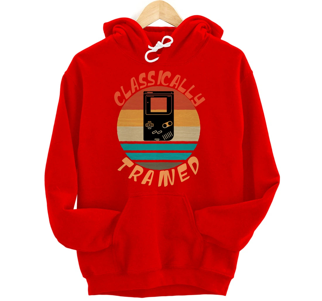 Classically Trained - Retro Vintage Gaming Gamer Pullover Hoodie