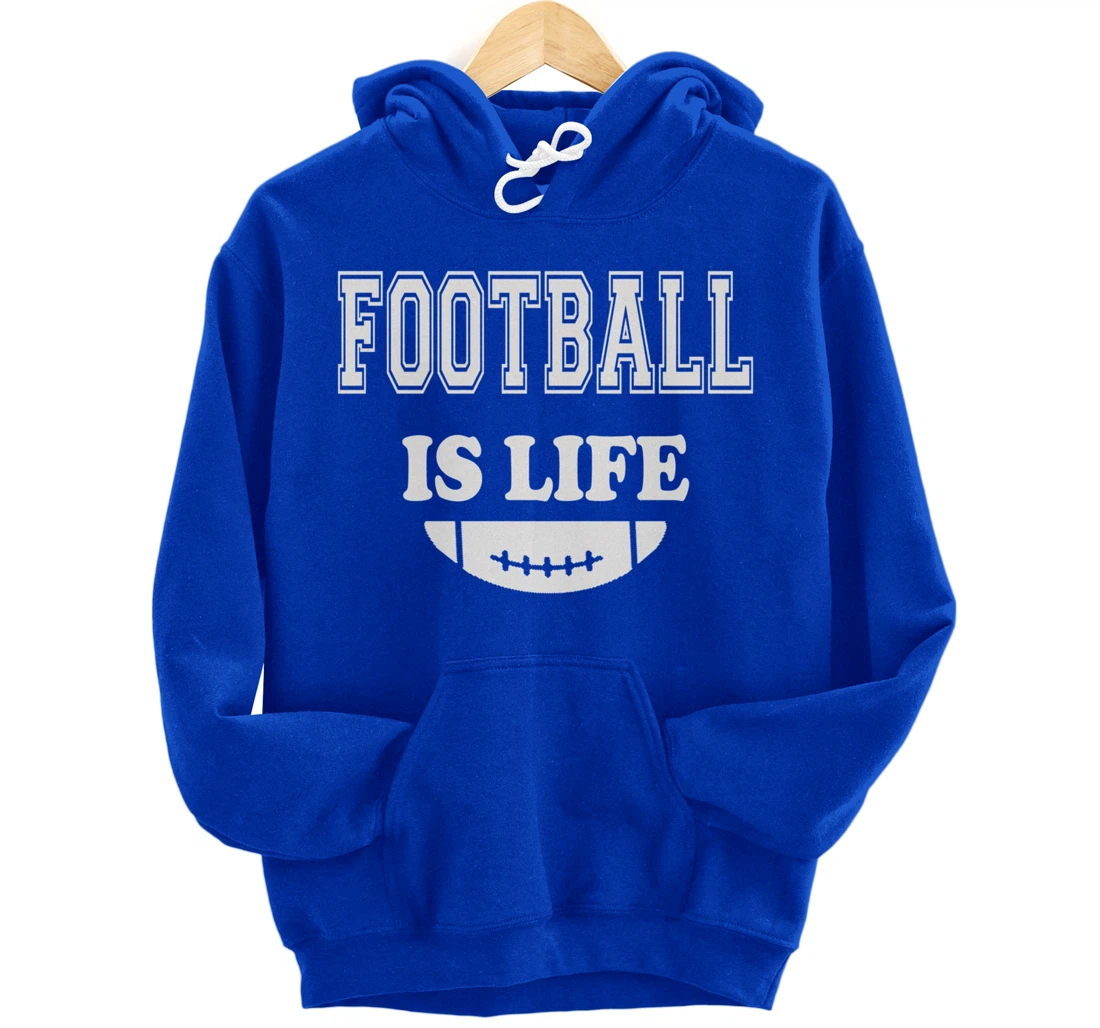 Football Is Life Funny Players Lovers Good Crusher Fan Game Pullover Hoodie