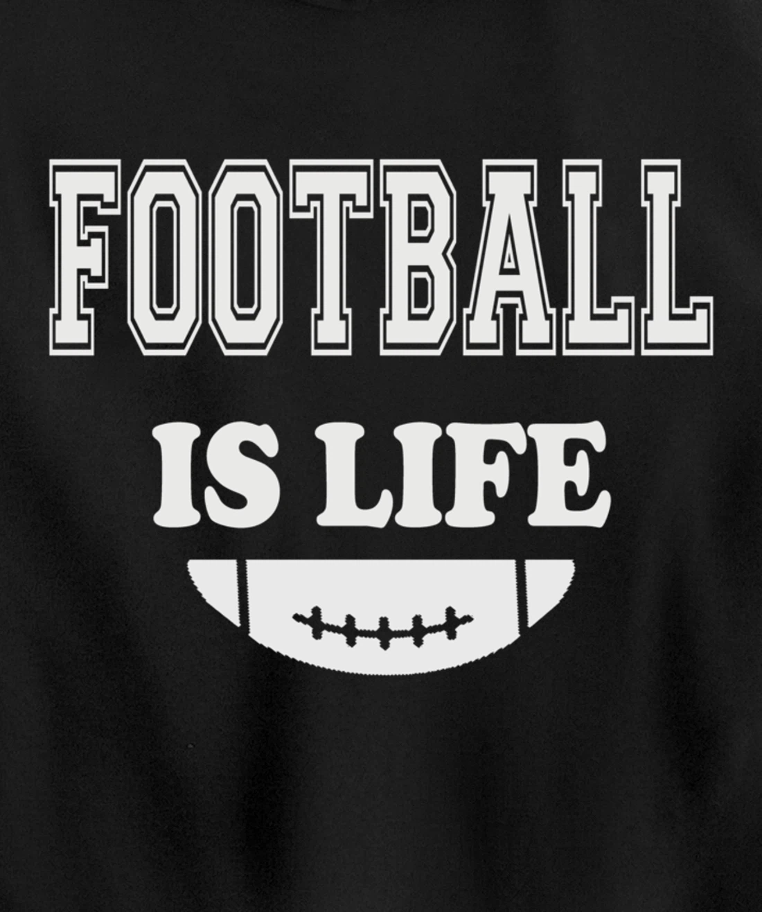 Football Is Life Funny Players Lovers Good Crusher Fan Game Pullover Hoodie