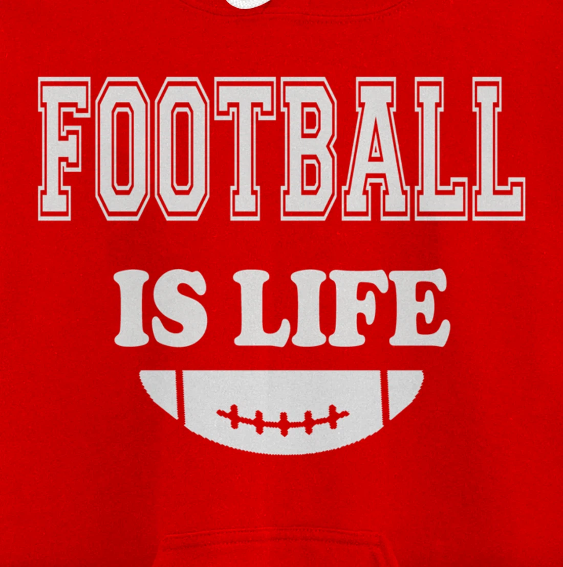 Football Is Life Funny Players Lovers Good Crusher Fan Game Pullover Hoodie