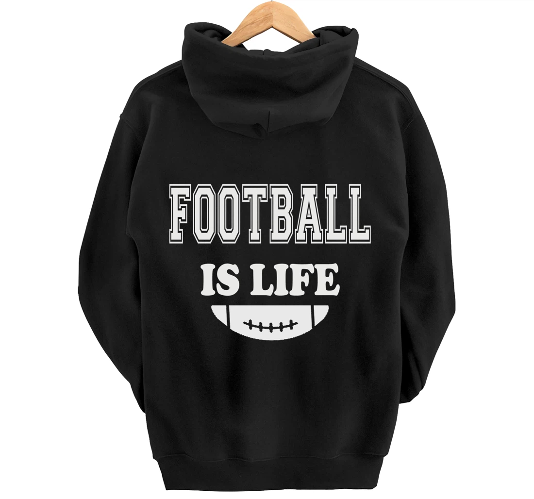 Football Is Life Funny Players Lovers Good Crusher Fan Game Pullover Hoodie