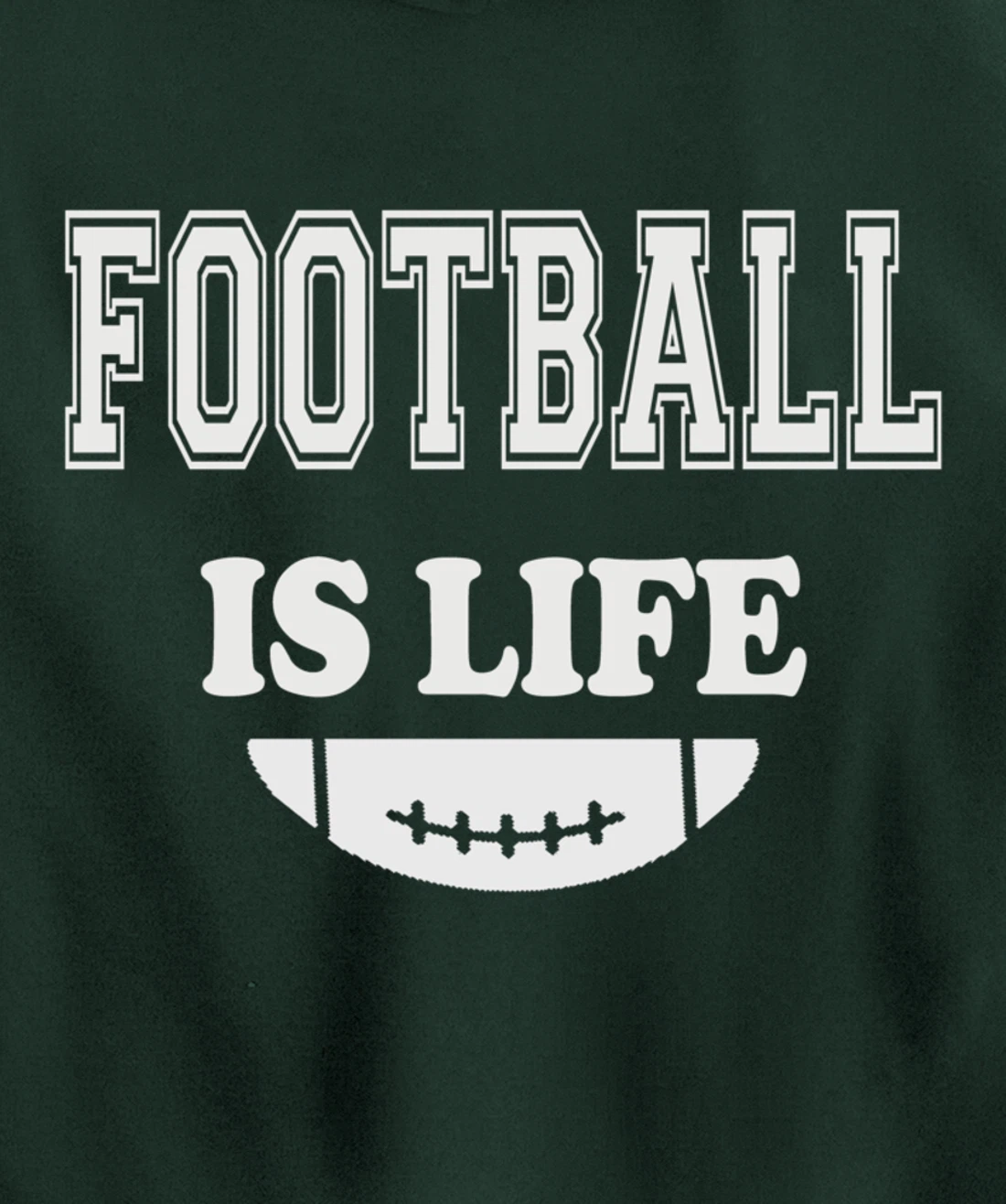 Football Is Life Funny Players Lovers Good Crusher Fan Game Pullover Hoodie