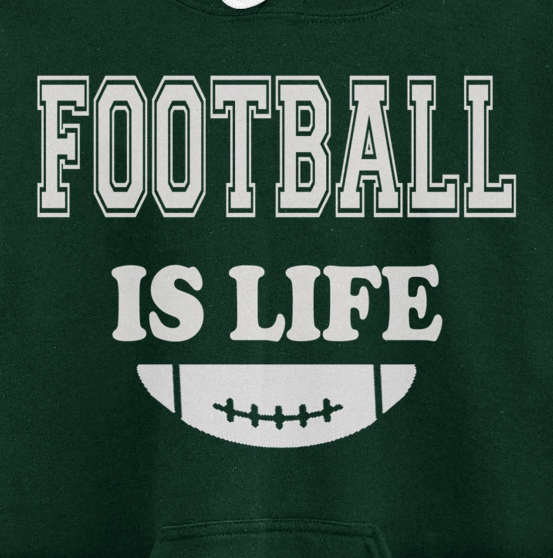 Football Is Life Funny Players Lovers Good Crusher Fan Game Pullover Hoodie