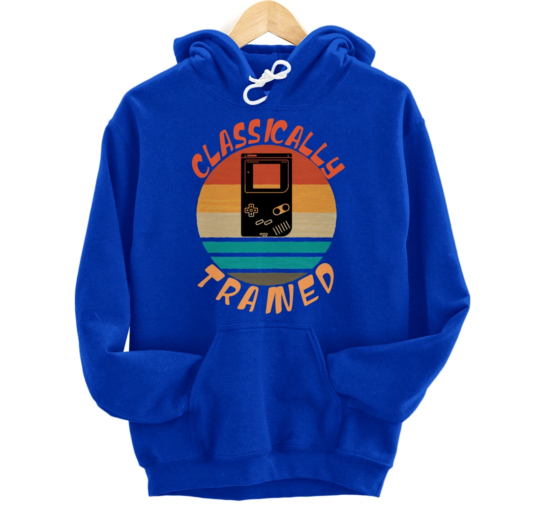 Classically Trained - Retro Vintage Gaming Gamer Pullover Hoodie