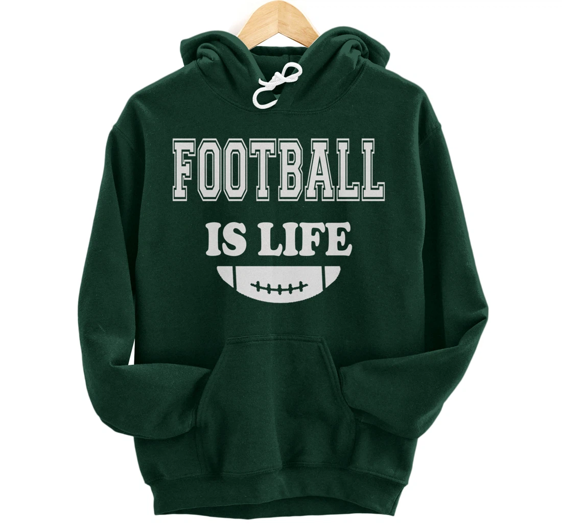 Football Is Life Funny Players Lovers Good Crusher Fan Game Pullover Hoodie