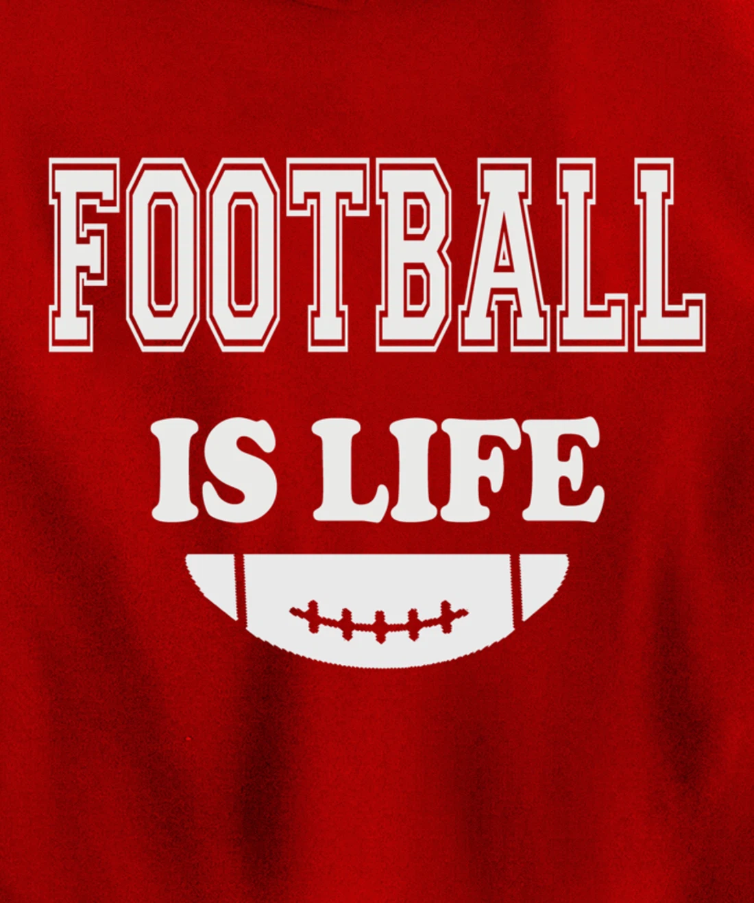 Football Is Life Funny Players Lovers Good Crusher Fan Game Pullover Hoodie
