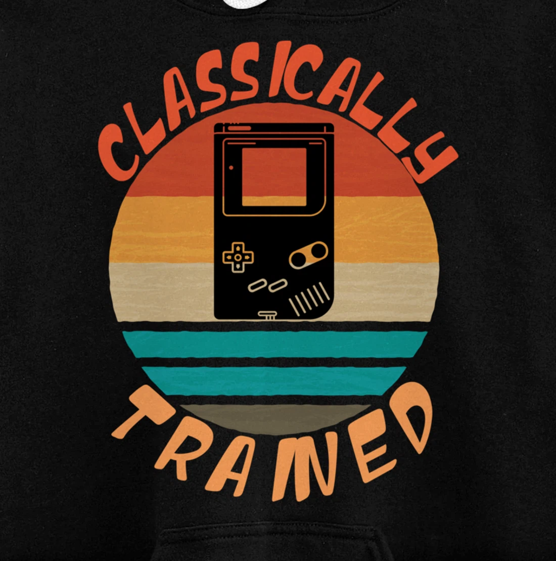 Classically Trained - Retro Vintage Gaming Gamer Pullover Hoodie