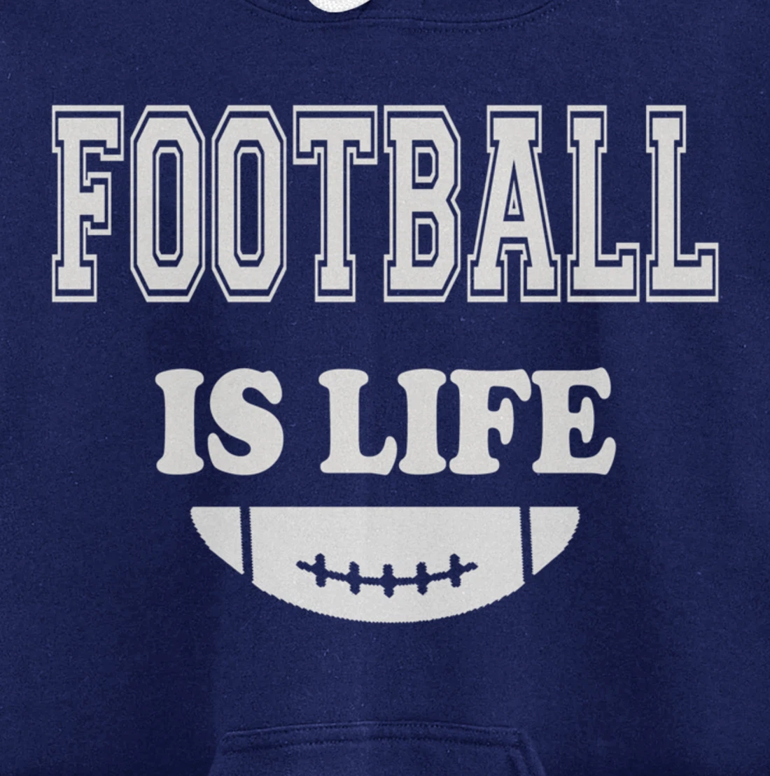 Football Is Life Funny Players Lovers Good Crusher Fan Game Pullover Hoodie