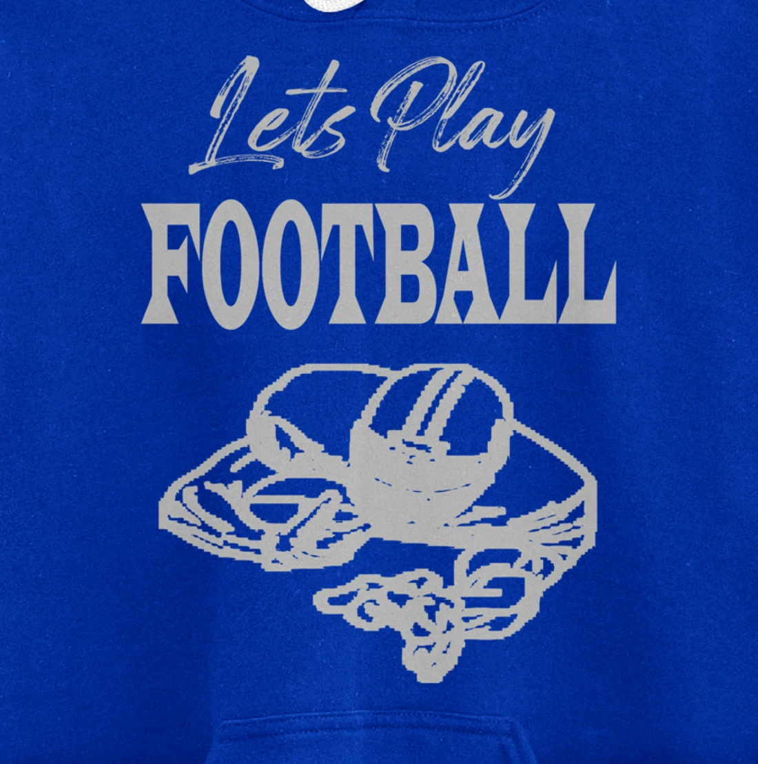 Lets Play Football Players Love Good Sport Game Day Crusher Pullover Hoodie