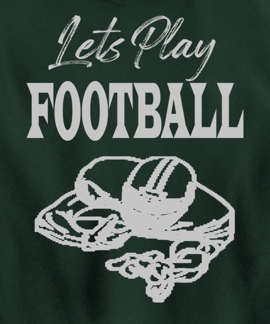 Lets Play Football Players Love Good Sport Game Day Crusher Pullover Hoodie