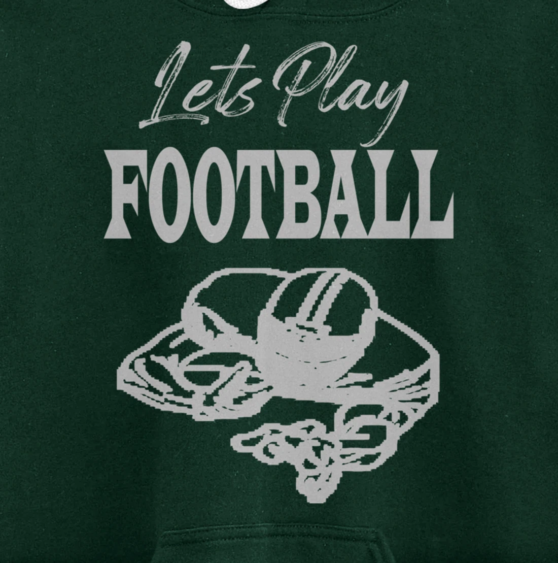 Lets Play Football Players Love Good Sport Game Day Crusher Pullover Hoodie