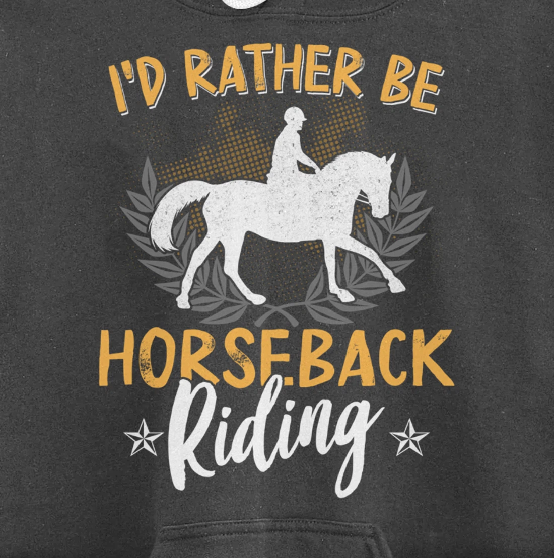 Funny Horse Graphic Women Girls Horseback Riding Horse Lover Pullover Hoodie
