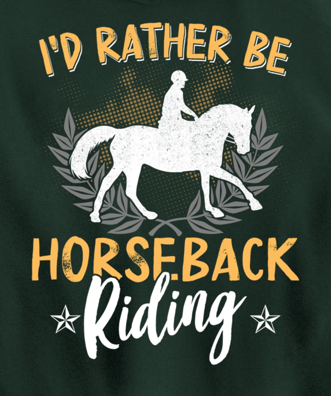 Funny Horse Graphic Women Girls Horseback Riding Horse Lover Pullover Hoodie