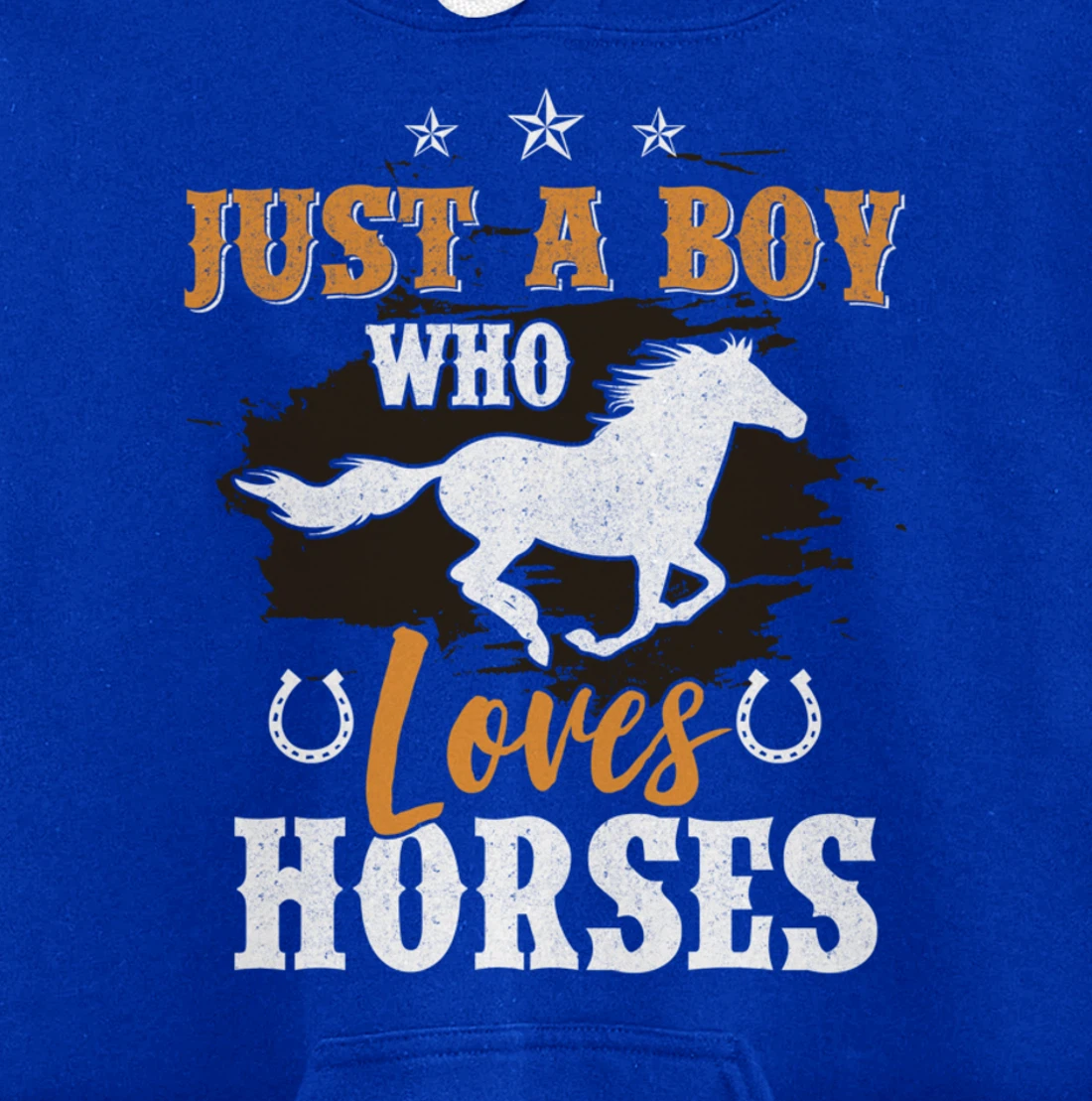 Funny Horse Graphic BoysHorseback Riding Horse Lover Pullover Hoodie