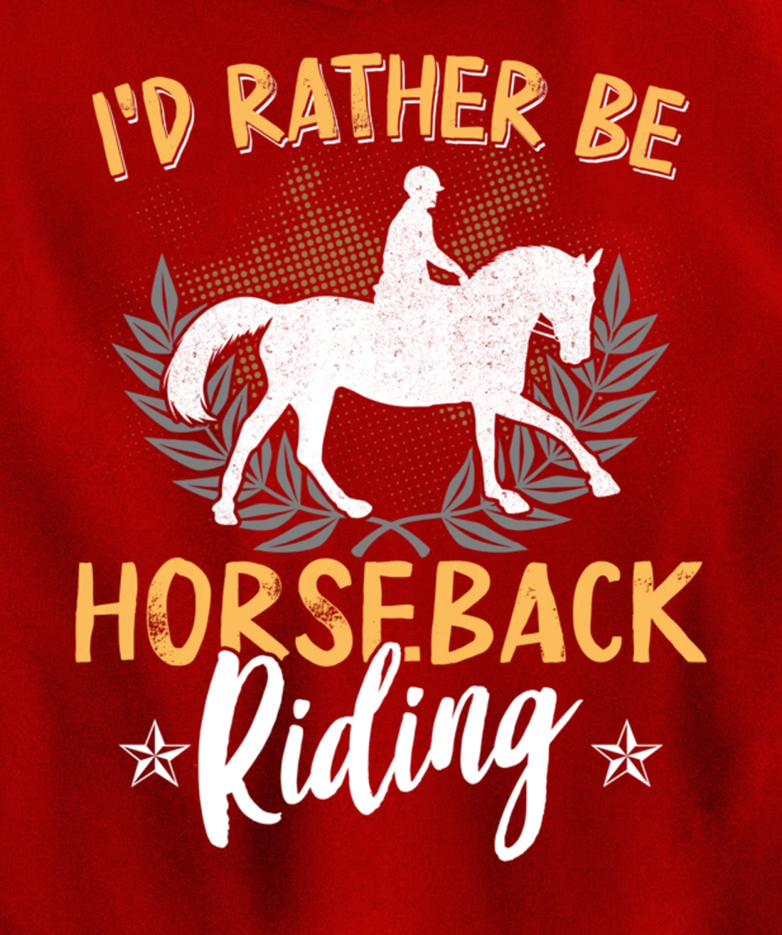 Funny Horse Graphic Women Girls Horseback Riding Horse Lover Pullover Hoodie