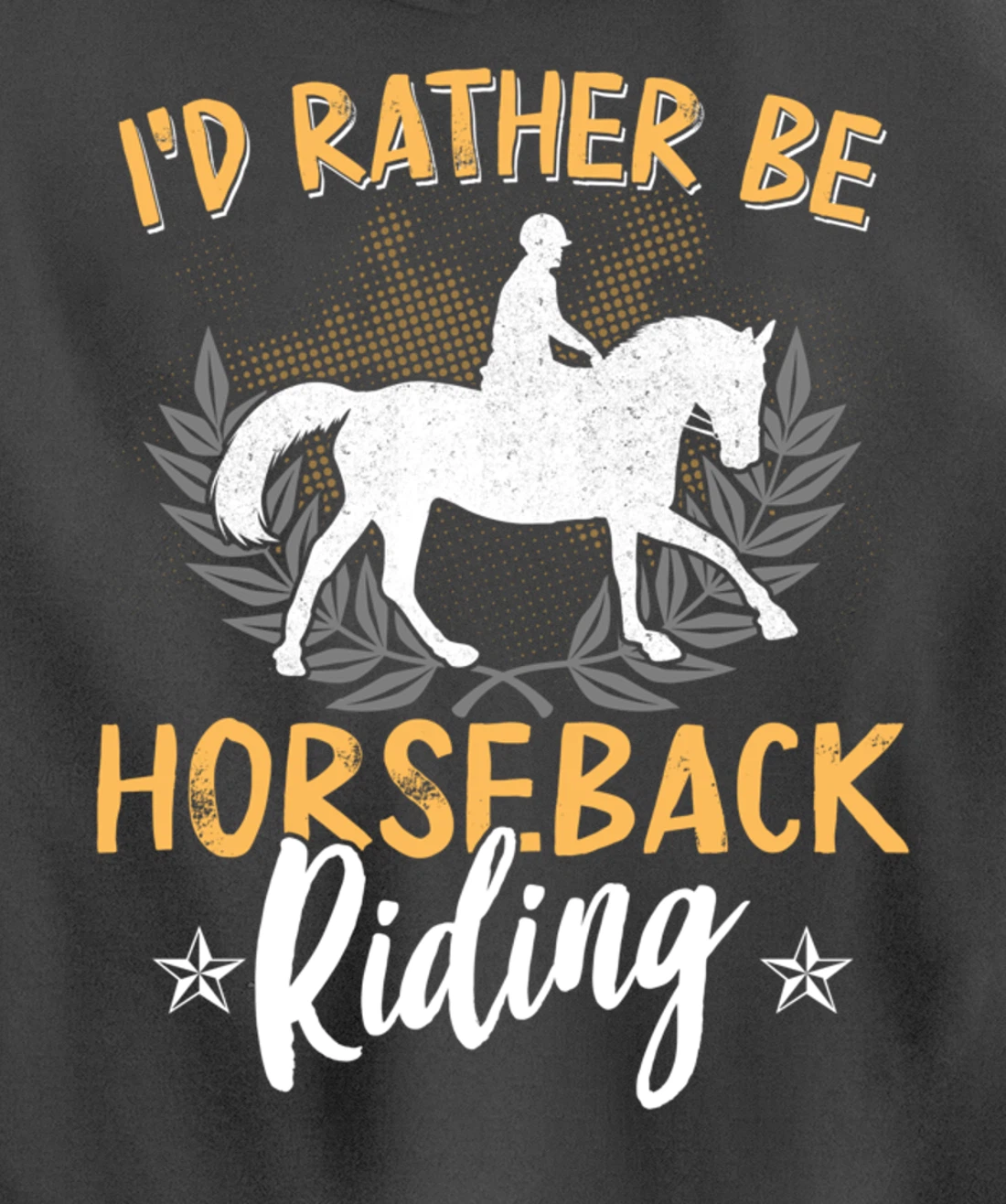 Funny Horse Graphic Women Girls Horseback Riding Horse Lover Pullover Hoodie