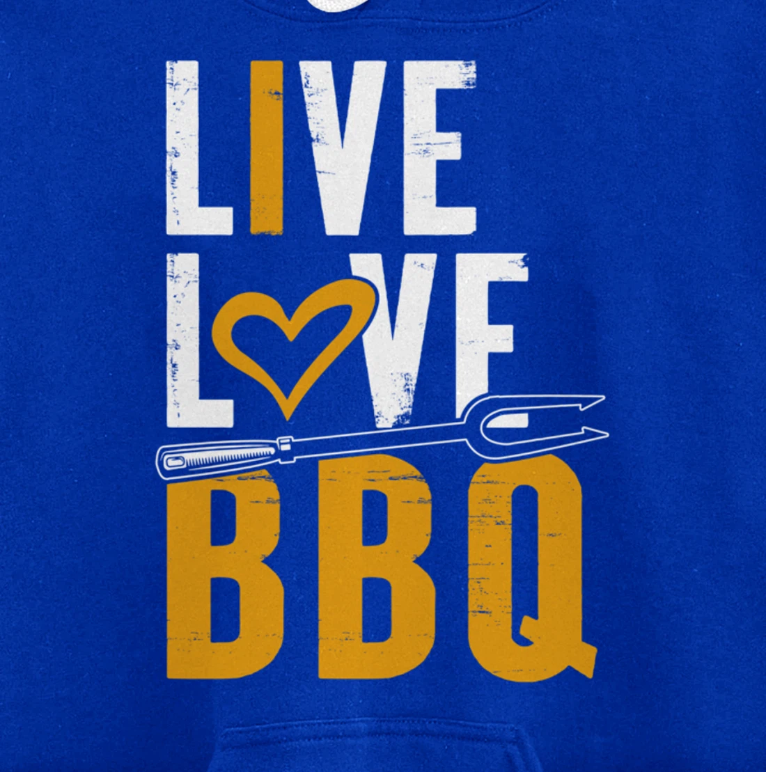 Funny Barbecue Live Love Graphic Women Men Meat Smoking BBQ Pullover Hoodie