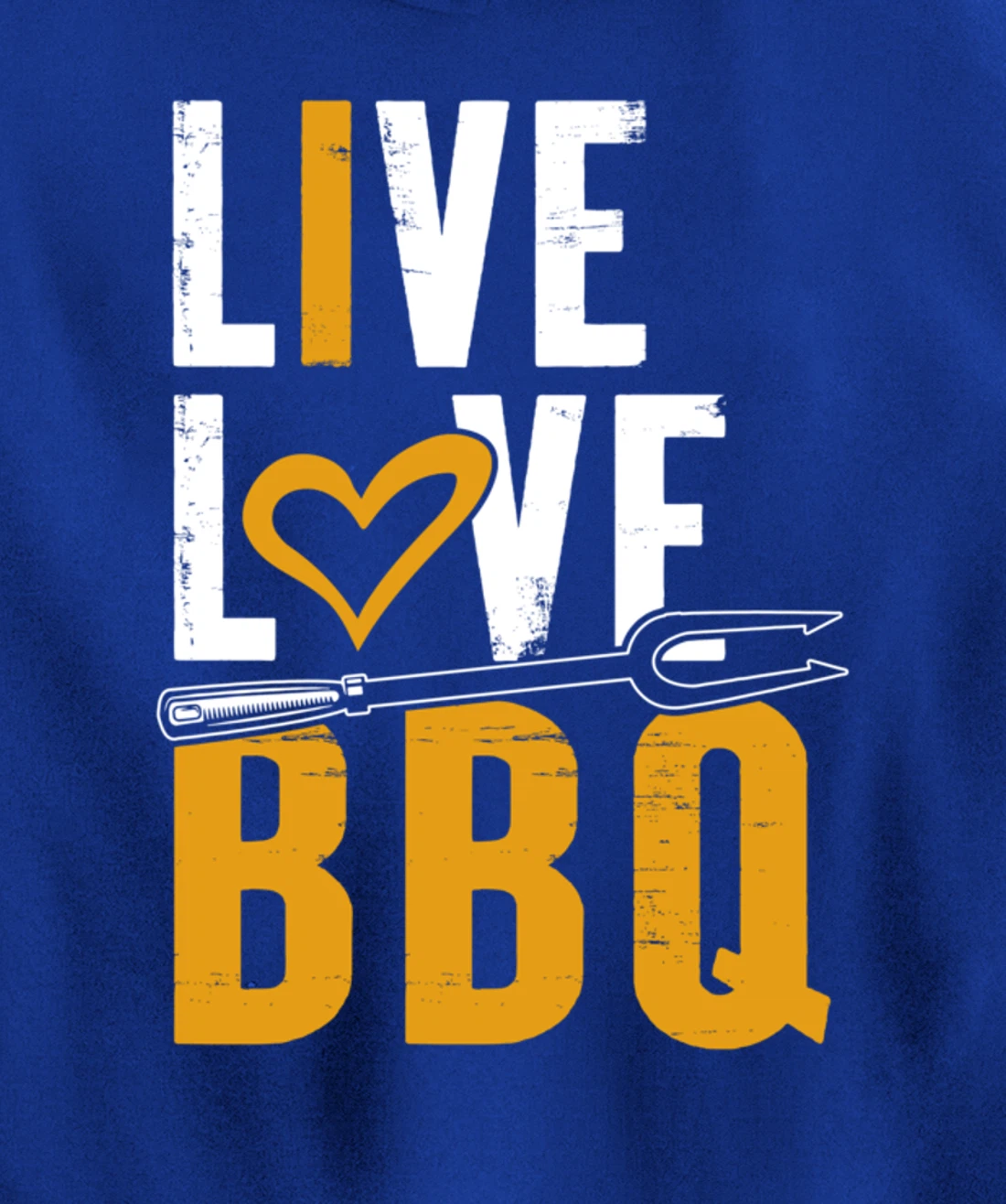Funny Barbecue Live Love Graphic Women Men Meat Smoking BBQ Pullover Hoodie