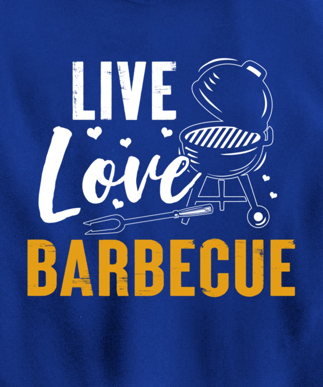 Funny Barbecue Live Love Graphic Women Men Meat Smoking BBQ Pullover Hoodie