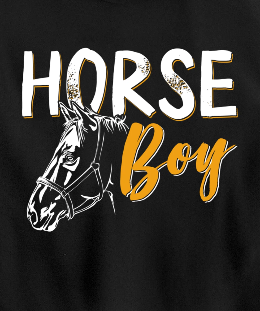 Funny Horse Graphic Men Boys Horseback Riding Horse Lover Pullover Hoodie