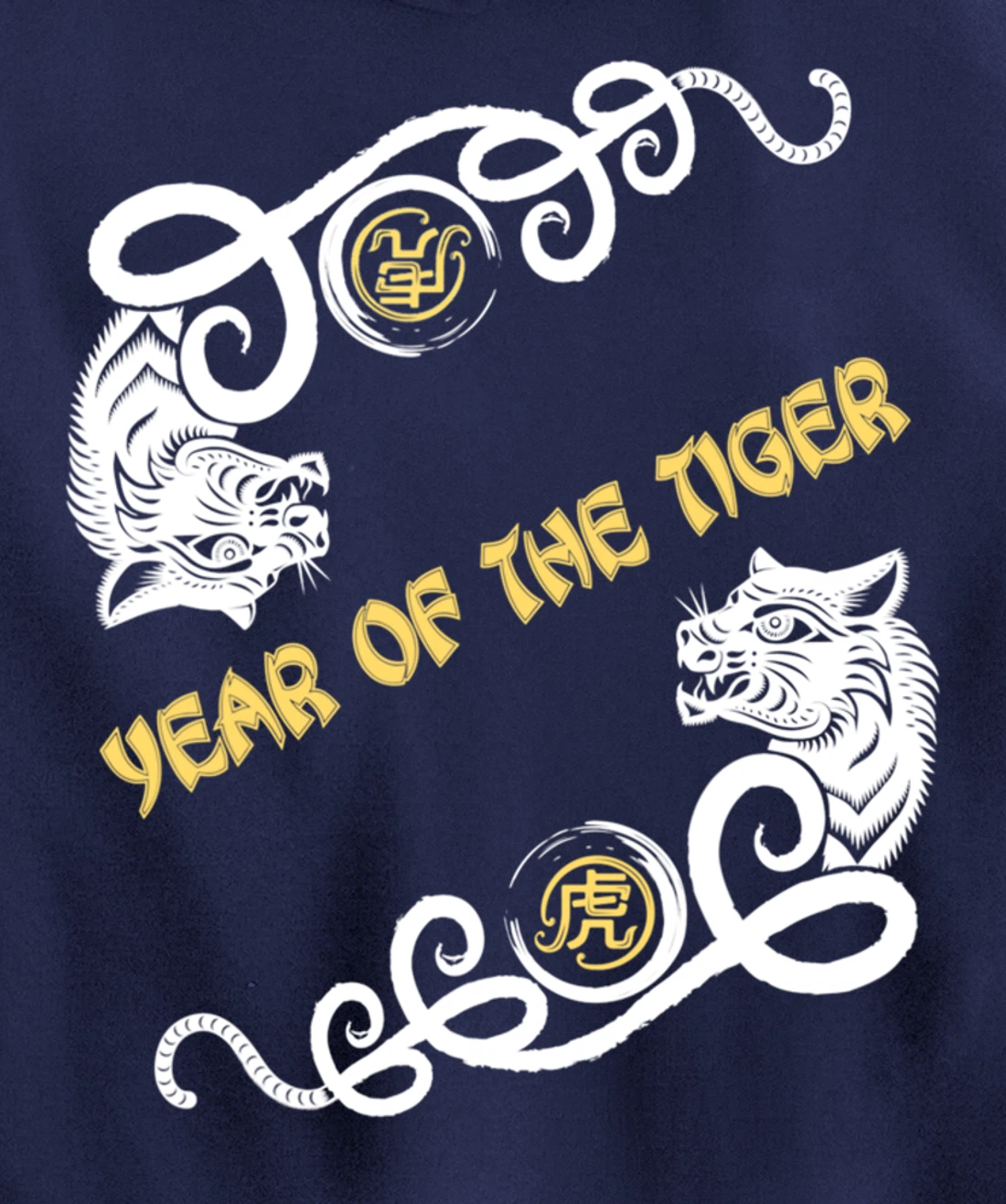 Happy Chinese New Year 2022 Year of the Tiger Pullover Hoodie