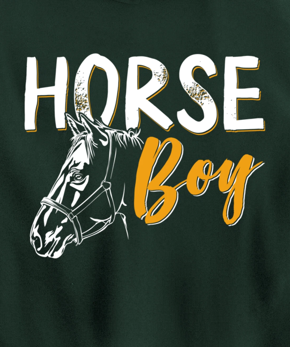 Funny Horse Graphic Men Boys Horseback Riding Horse Lover Pullover Hoodie