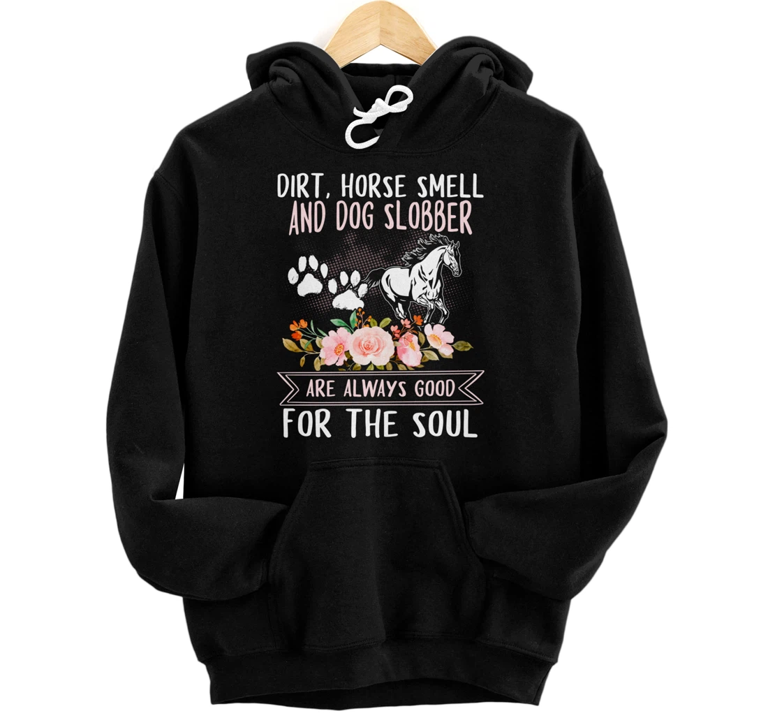 Funny Horse Graphic Women Girls Horseback Riding Horse Lover Pullover Hoodie