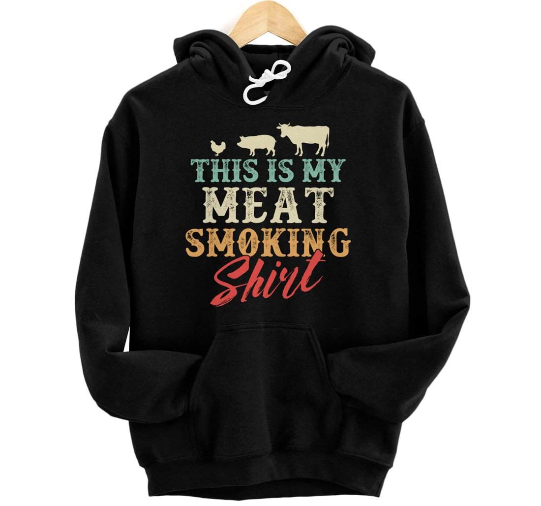 Funny Barbecue Graphic for Women and Men Meat Smoking BBQ Pullover Hoodie